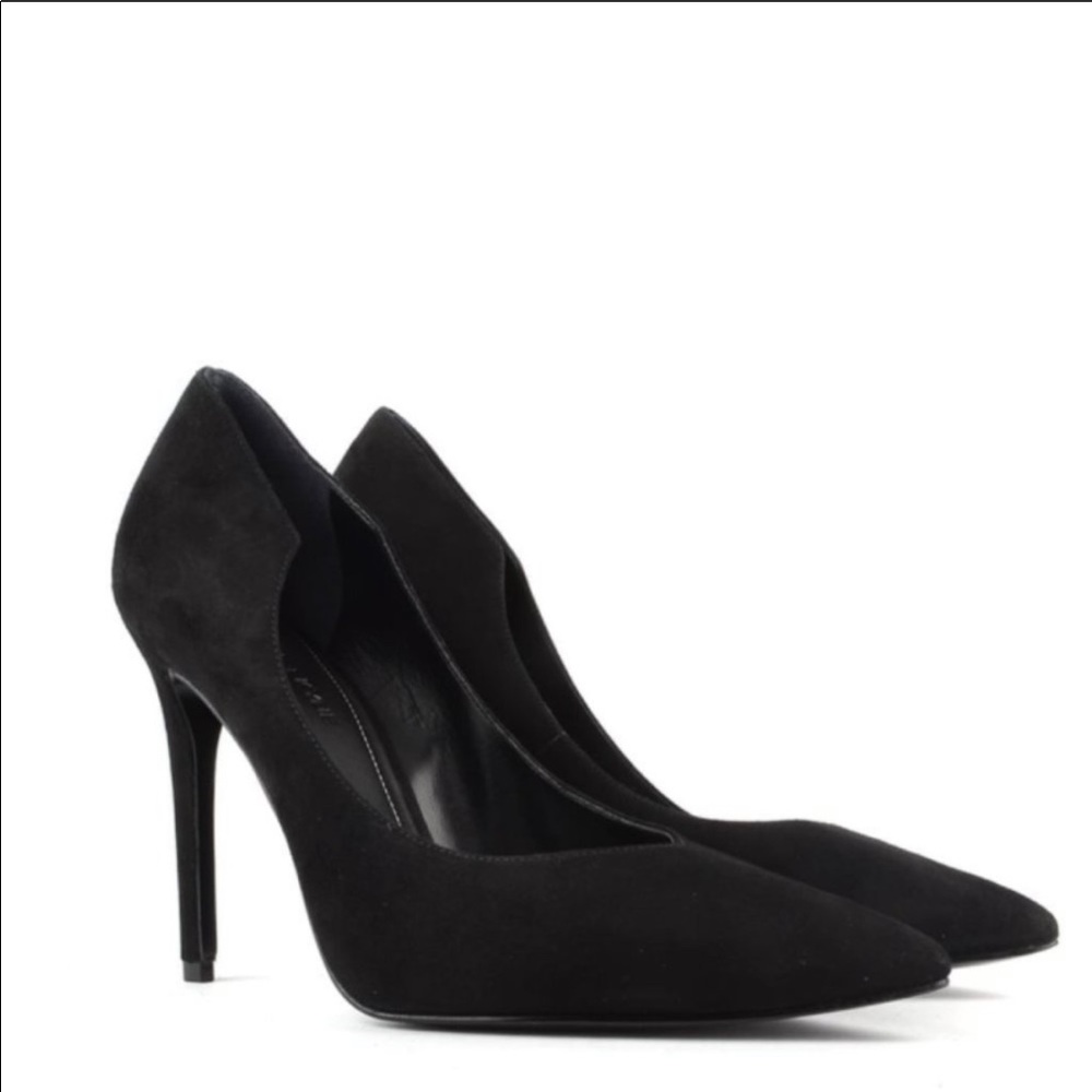 Kendall+Kylie Black Suede KKAbi shoes heels